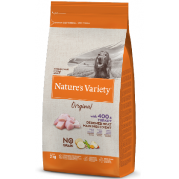 Nature Variety No Grain Cão Adulto Medium-Maxi Perú 2kg